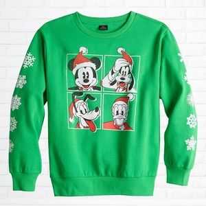 NWT Mickey Mouse & Friends Boys Pullover Sweatshirt - Boys Large